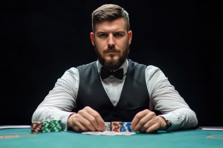 bandartoto66 live dealer studio showing baccarat table with multi-camera setup